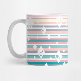 Ombre Diamond Stripes Pattern Mug